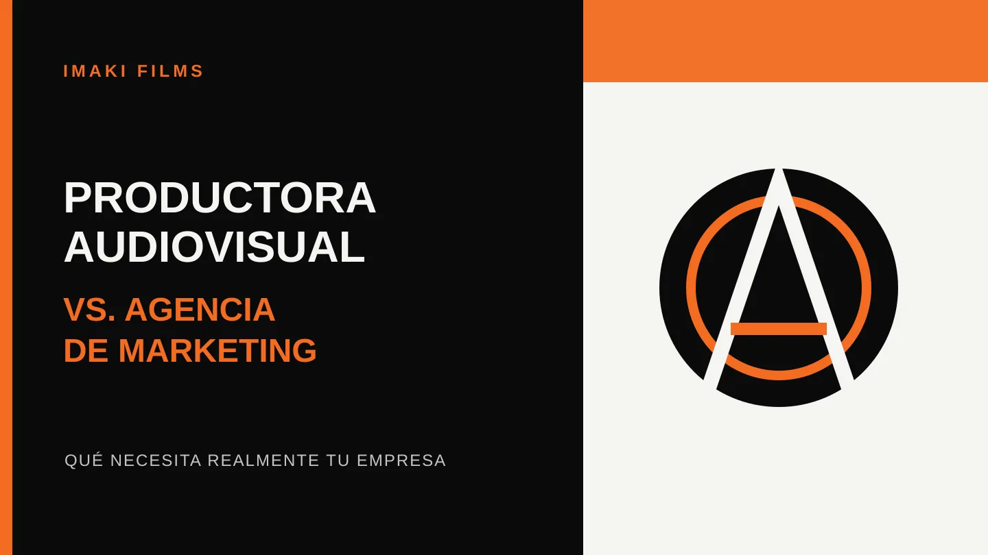Productora audiovisual vs. agencia de marketing: guía para empresas de Imaki Films